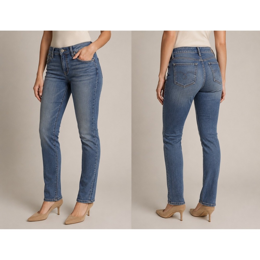 BLAKE SPLIT Women's Size 3 Skinny Jeans Stretch Blue Denim Mid Rise